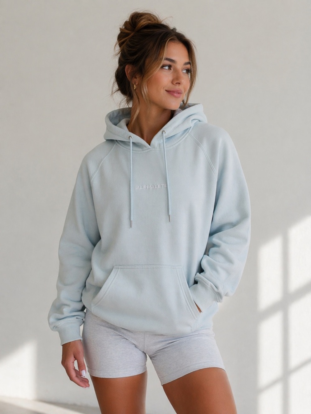 🌼 2 for $25 Alphalete women’s Light blue Hoodie